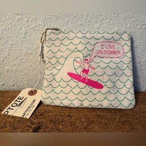 NWT Maptote “I Love California” Zip Pouch